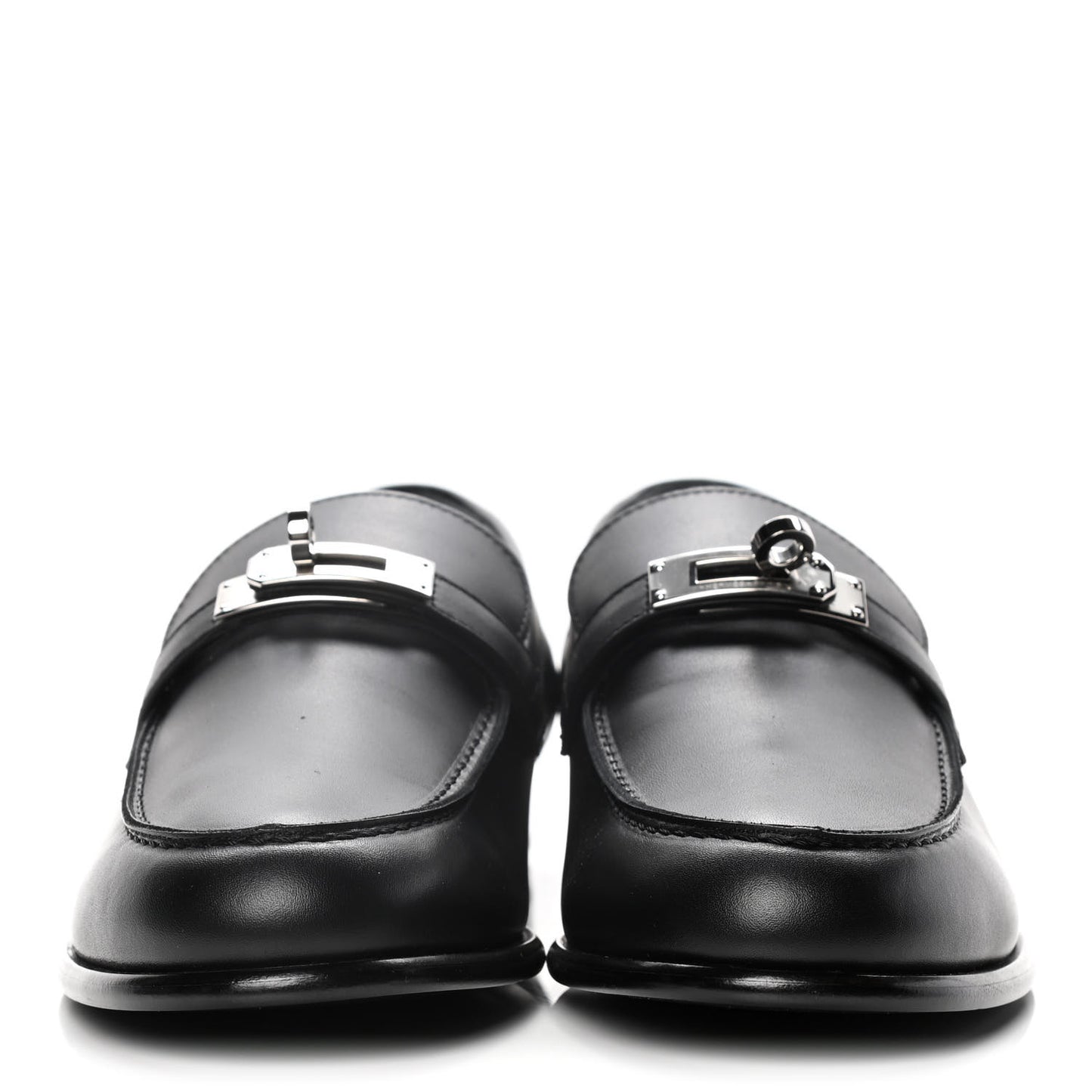 Calfskin Womens Destin Loafers 39.5 Black