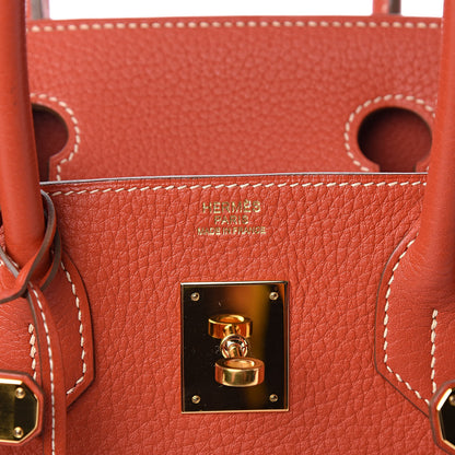 Hermes Taurillon Clemence Birkin 30 Sanguine 6 of 12