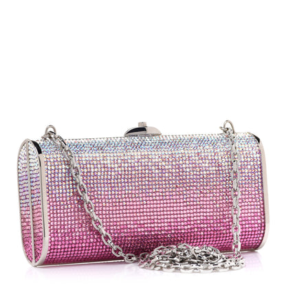 Judith Leiber Swarovski Crystal Minaudiere Clutch Pink 2 of 7