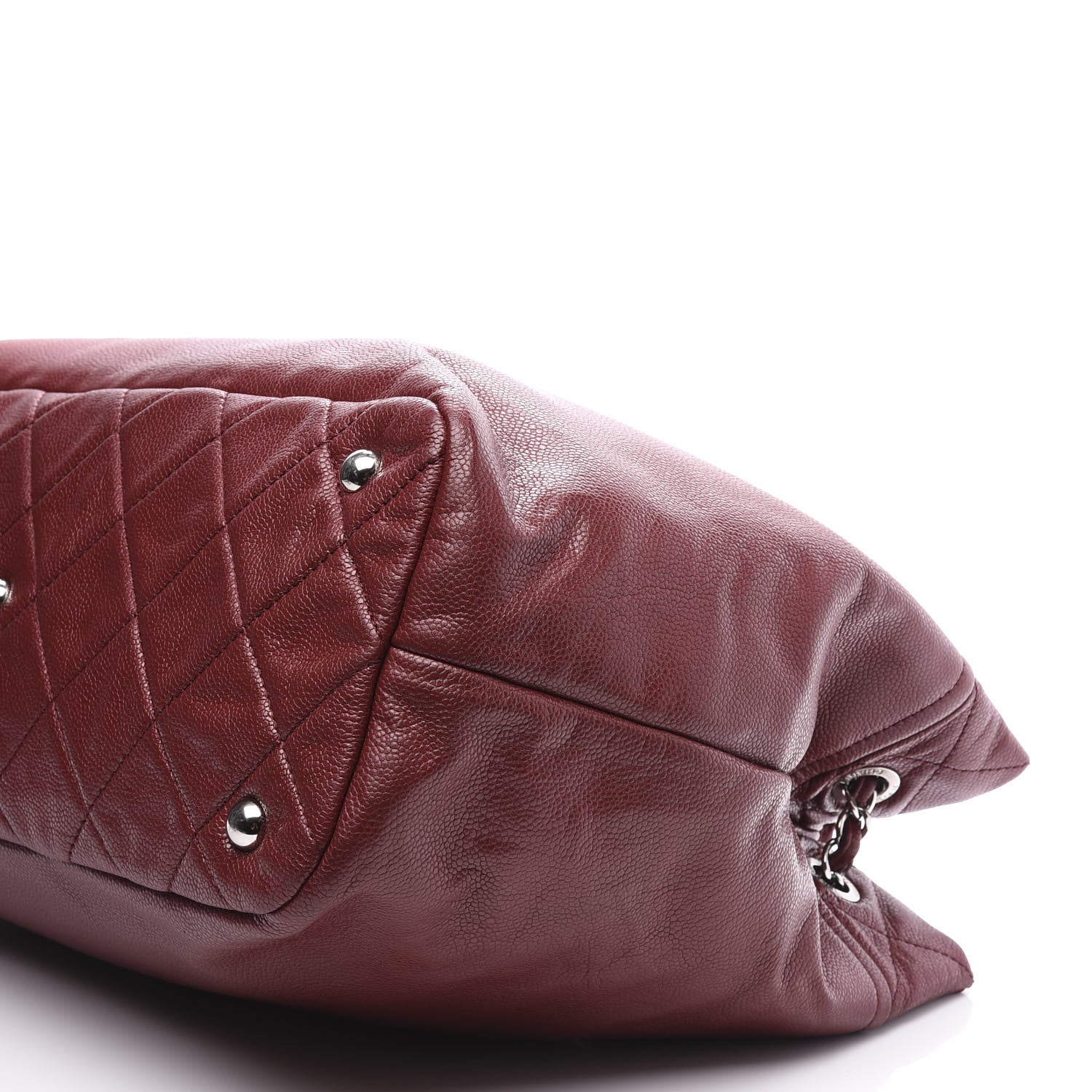 Chanel Caviar Quilted Large Timeless CC Soft Tote Dark Red 8 of 10
