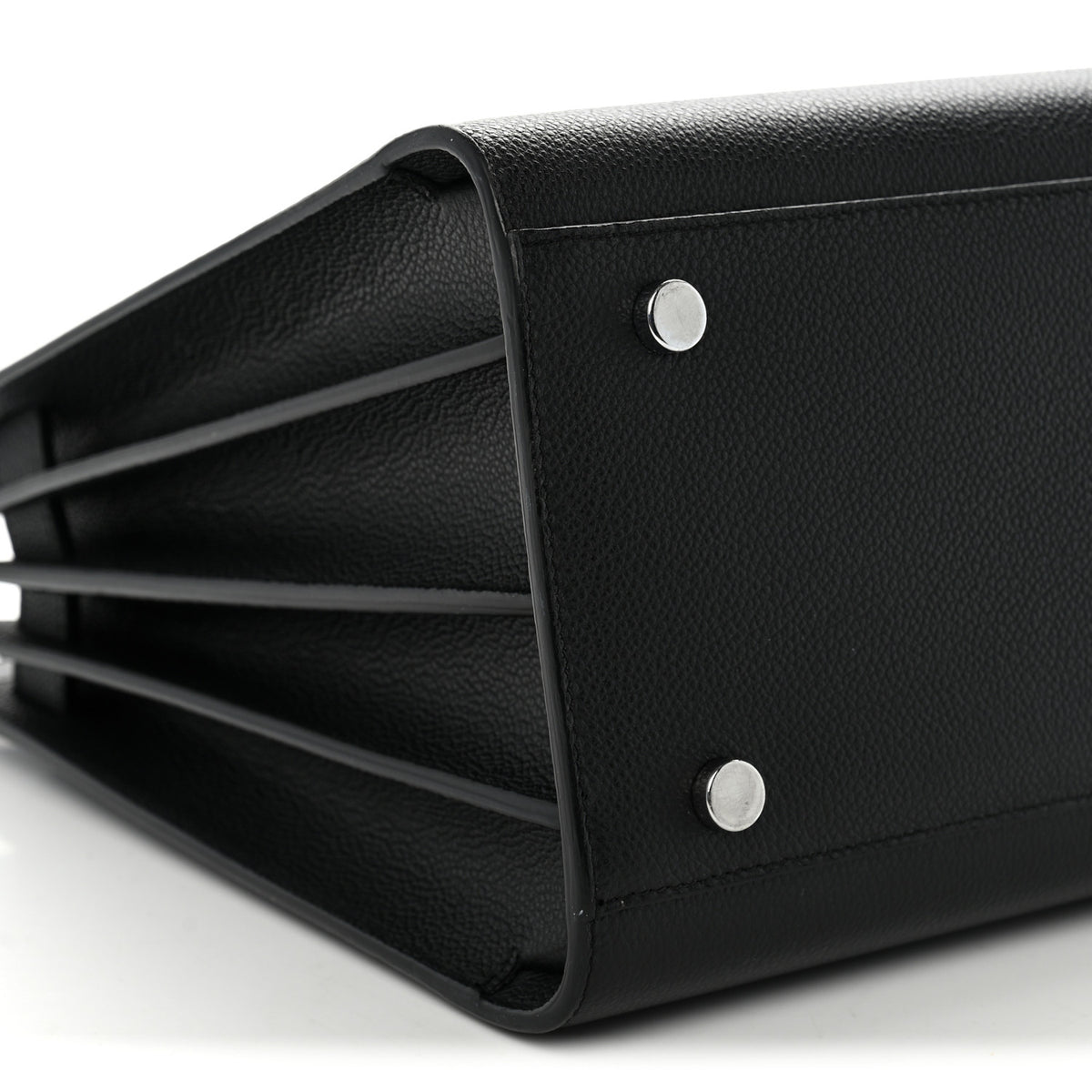 Grained Calfskin Small Sac De Jour Black