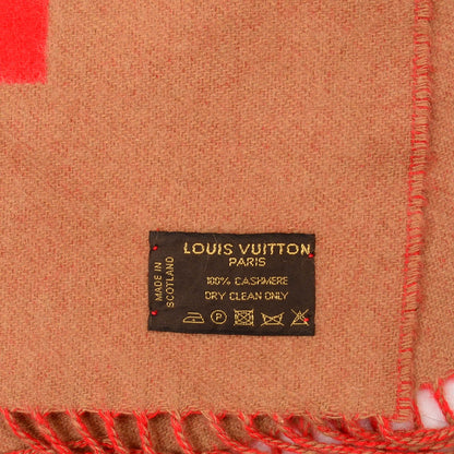 Louis Vuitton Cashmere Baroda Muffler Scarf Rouge Camel 4 of 4