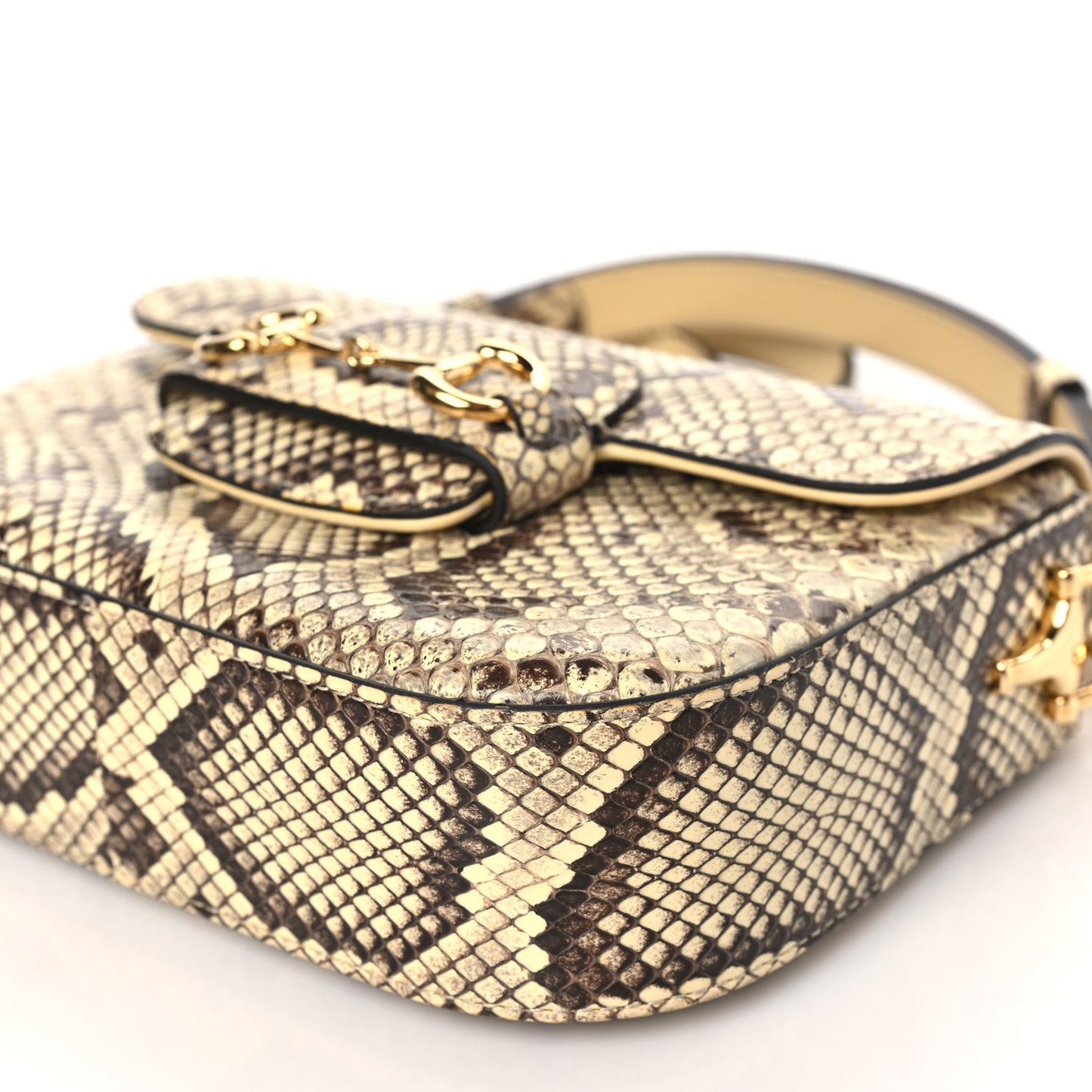 Snakeskin Web Mini Horsebit 1955 Shoulder Bag New Rock
