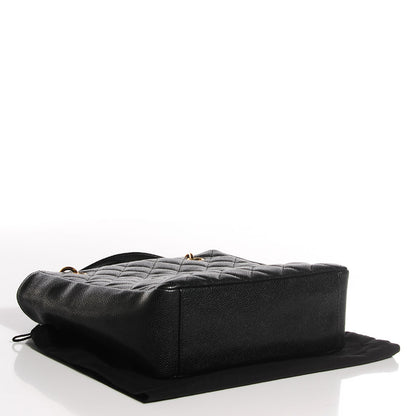 Chanel Caviar Quilted Petit Shopping Tote PST Black 4 of 7