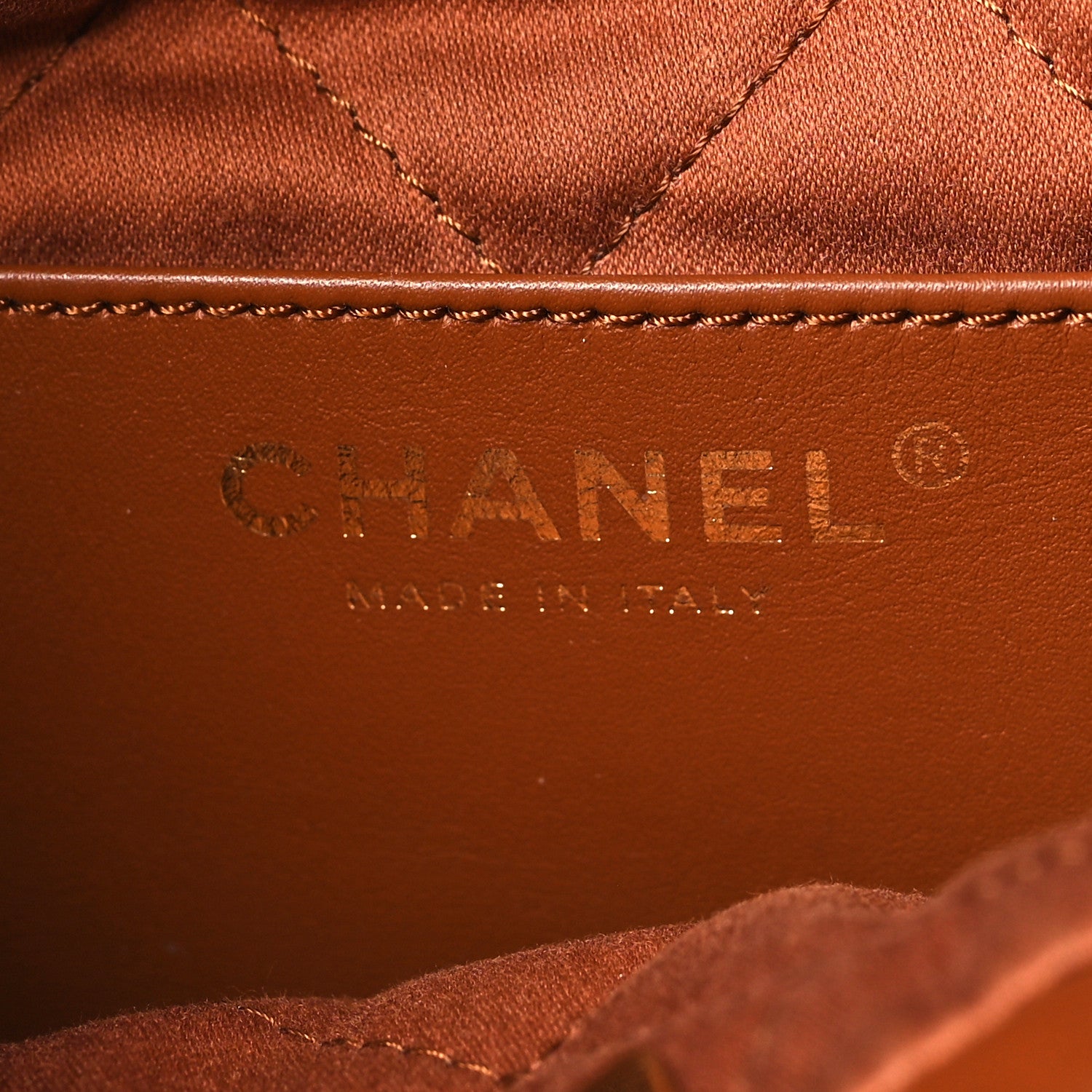 Chanel Shiny Calfskin Quilted Mini Chanel 22 Light Brown 6 of 11