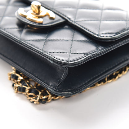 Chanel Lambskin Quilted Mini Crossing Times Flap Green 6 of 20