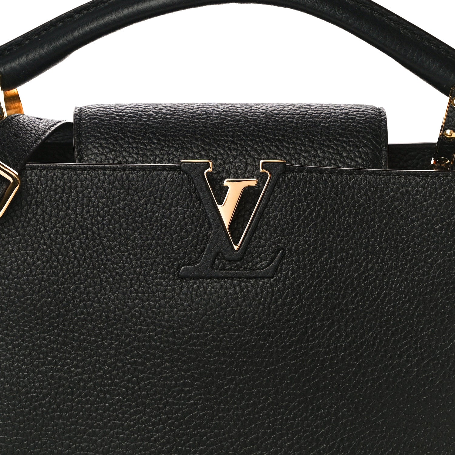 Louis Vuitton Taurillon Capucines BB Black 8 of 10