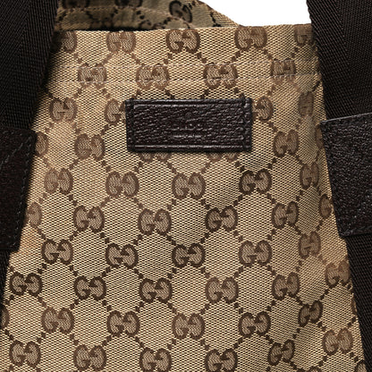 Gucci GG Monogram Medium Handle Vertical Tote Bag Dark Brown 7 of 9