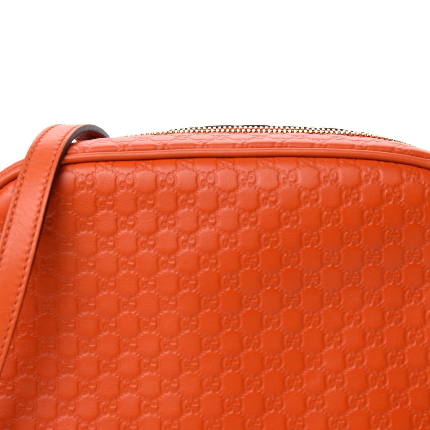Soft Microguccissima Mini Bree Messenger Bag Sun Orange