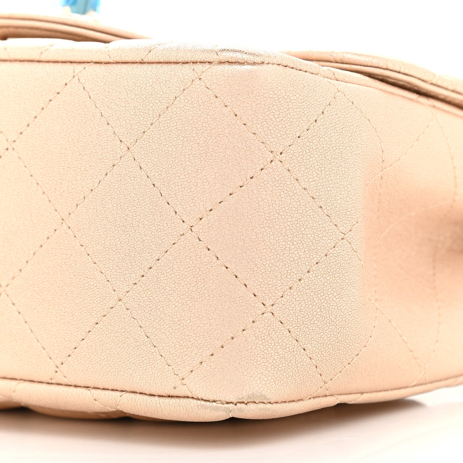 Chanel Metallic Lambskin Quilted Mini Square Flap Gold 8 of 9