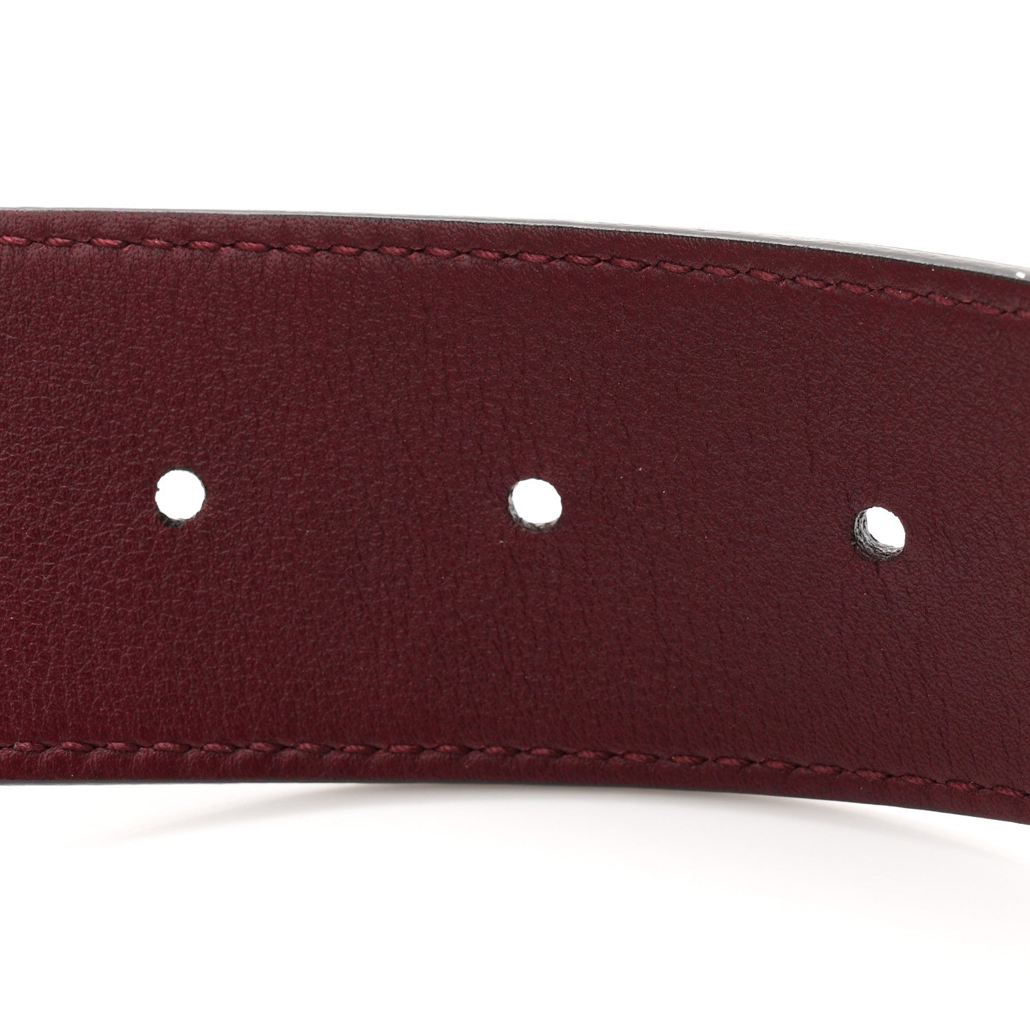 Gucci Moon Calfskin Nickel Double G 40mm Belt 85 34 Strong Red 5 of 5