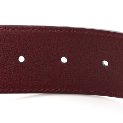 Gucci Moon Calfskin Nickel Double G 40mm Belt 85 34 Strong Red 5 of 5