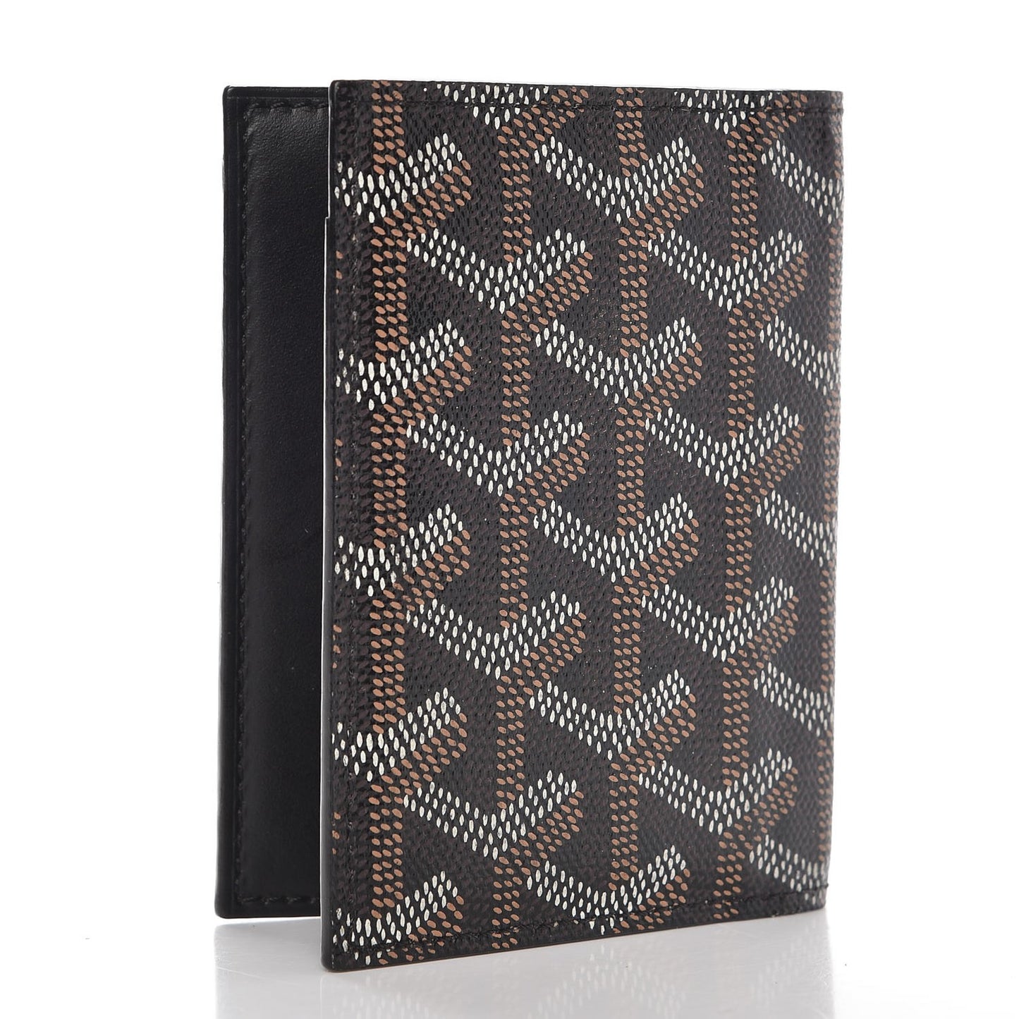 Goyardine Saint Marc Folding Card Case Black