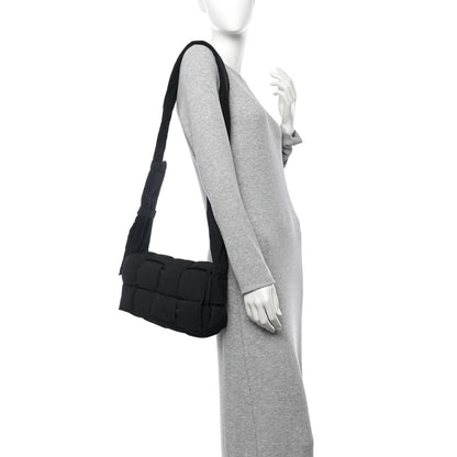 Bottega Veneta Nylon Intrecciato Padded Tech Cassette Bag Black 2 of 11