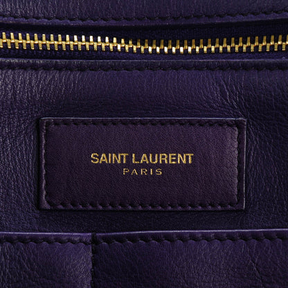 Saint Laurent Calfskin Medium Classic Y Cabas Purple 6 of 13