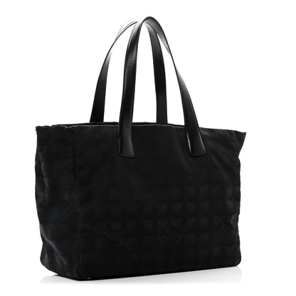 Chanel Nylon Large Travel Tote Black 3 of 10
