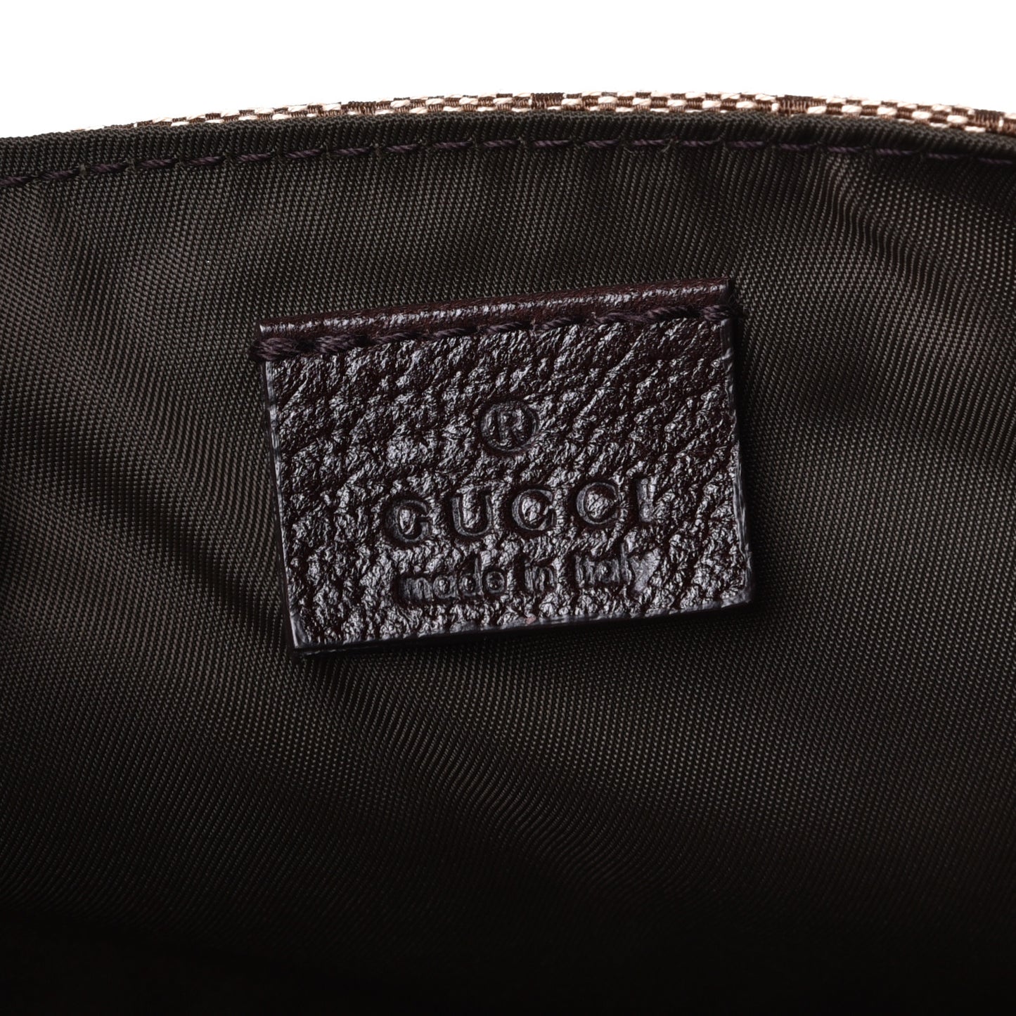 Monogram Web Messenger Diaper Bag Brown