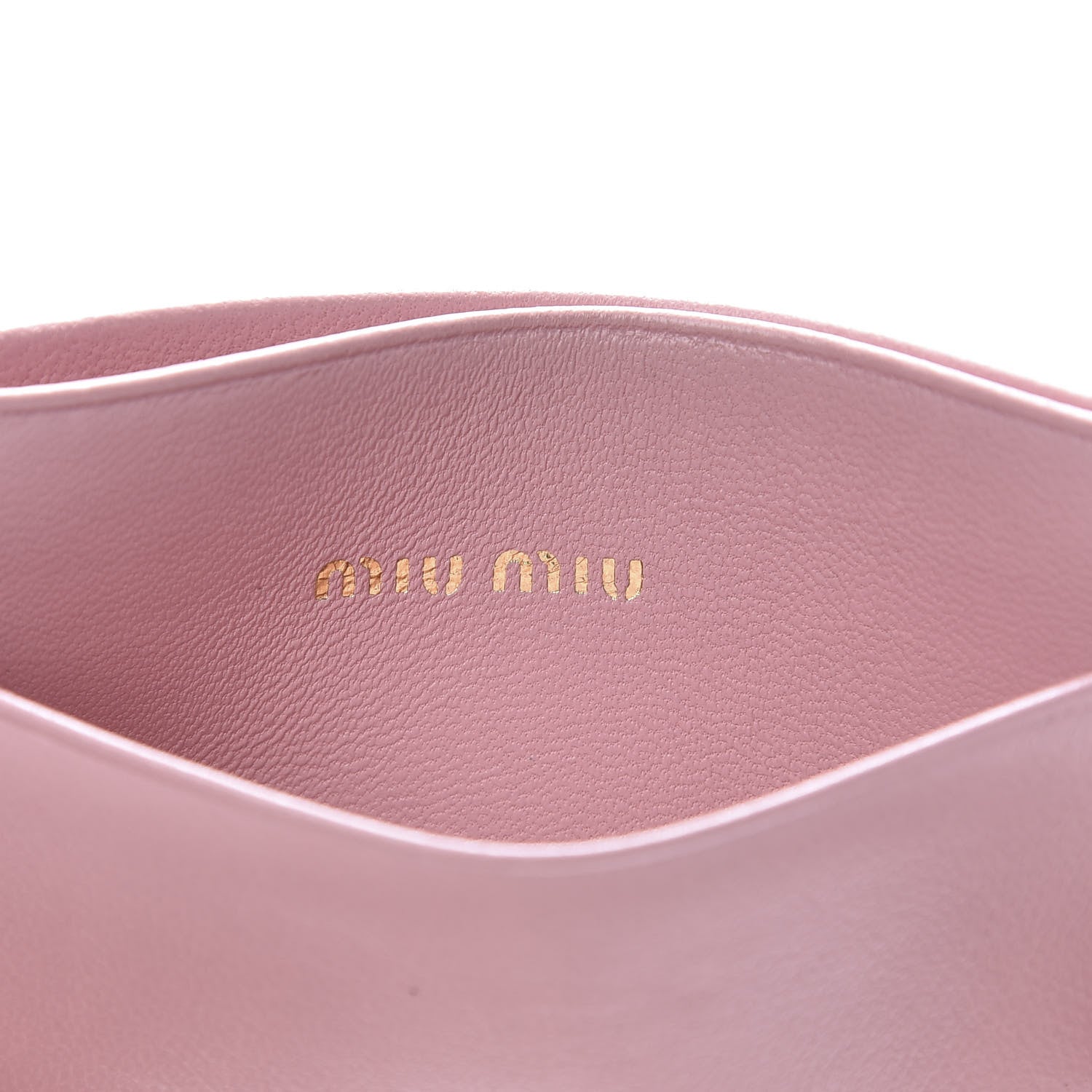 Miu Miu Nappa Matelasse Card Holder Rosa 6 of 9