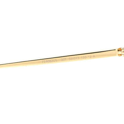 Fendi Metal Square Sunglasses FE4082US Gold 6 of 7