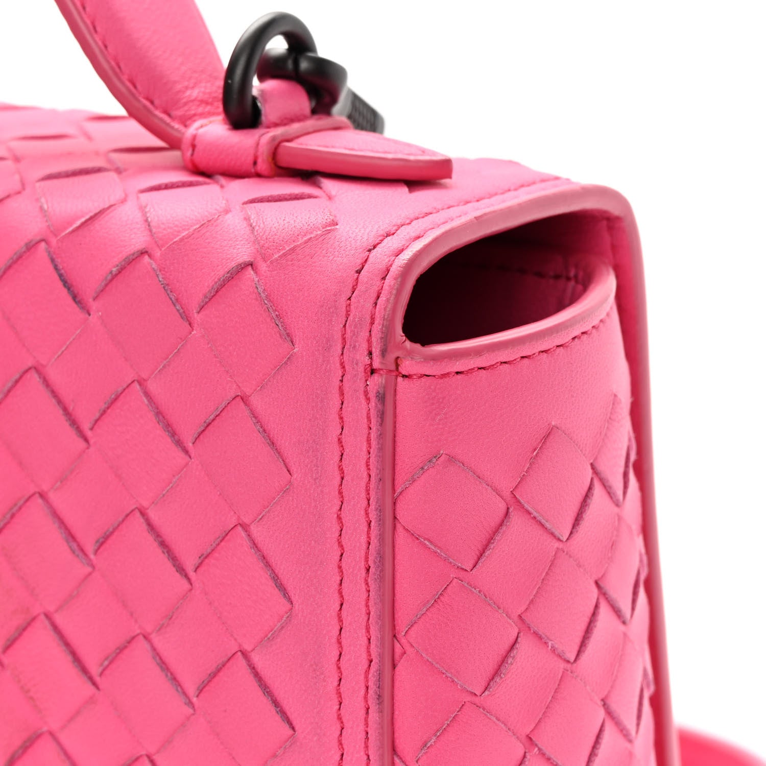 Bottega Veneta Nappa Intrecciato Alumna Bag Rosa Shock 16 of 17