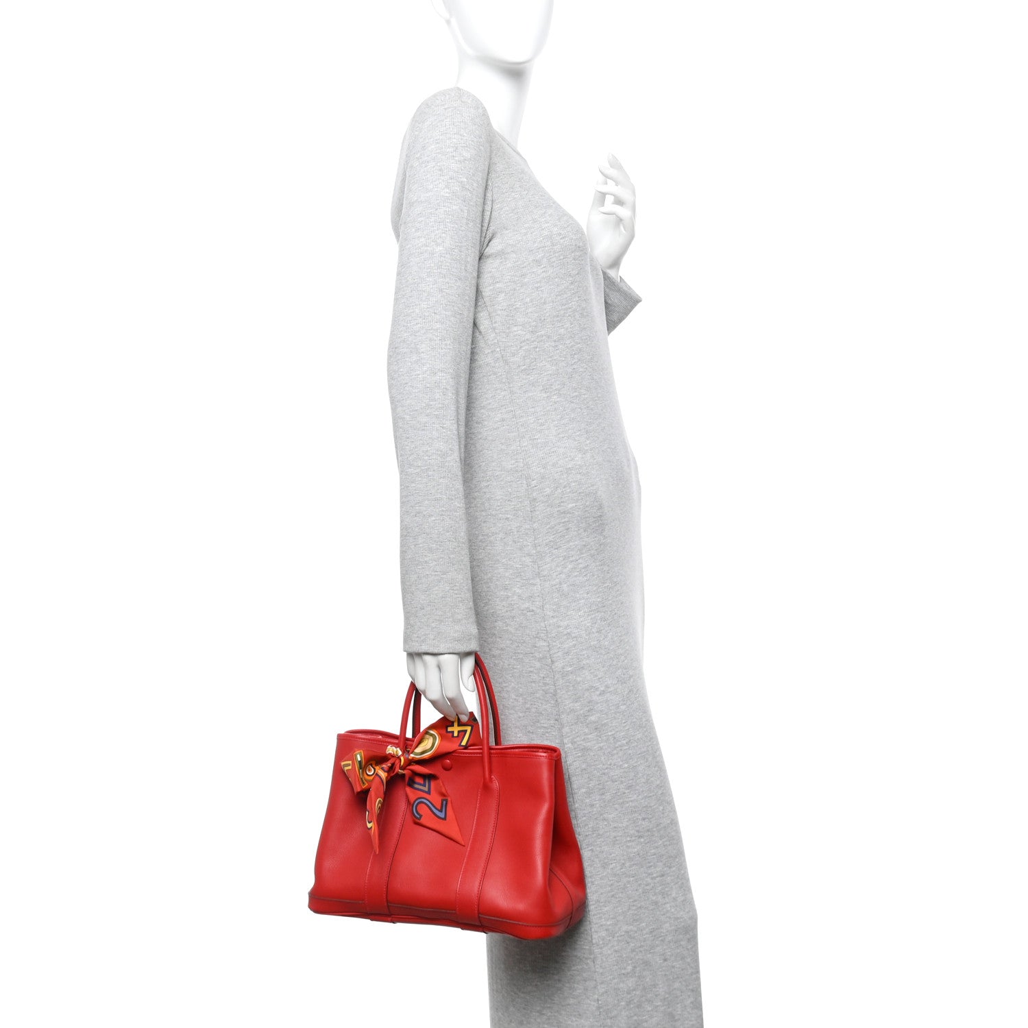 Hermes Swift Tohu Bohu Twilly Garden Party TPM Tote Vermillion 2 of 13