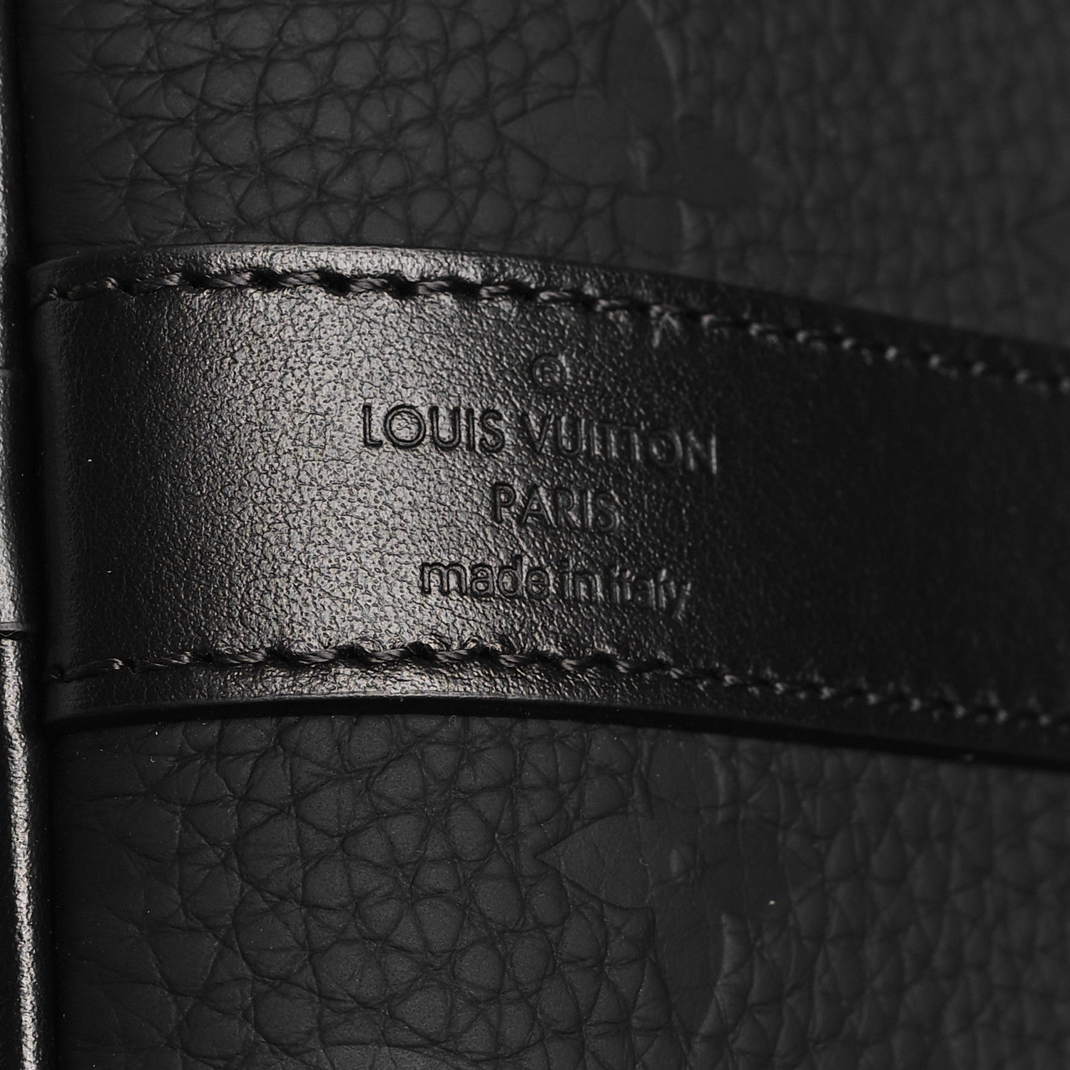 Louis Vuitton Taurillon Monogram Keepall Bandouliere 50 Black 5 of 10