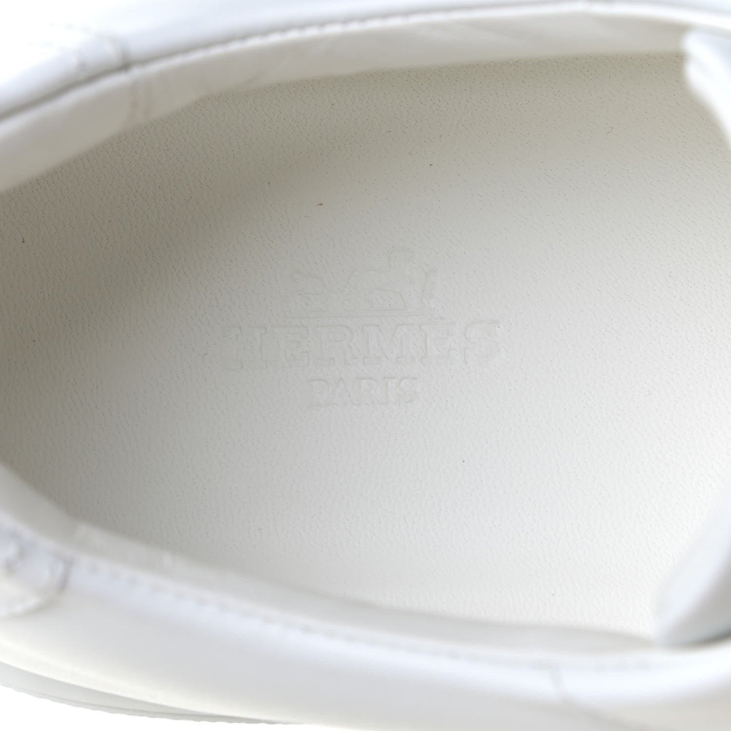 Hermes Calfskin Womens Advantage Sneakers 39 White 10 of 10