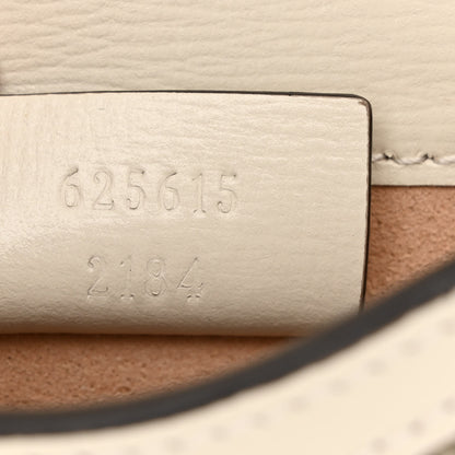 Gucci GG Supreme Monogram Azalea Calfskin Mini Horsebit 1955 Crossbody Bag Beige Ebony Mystic White 7 of 11