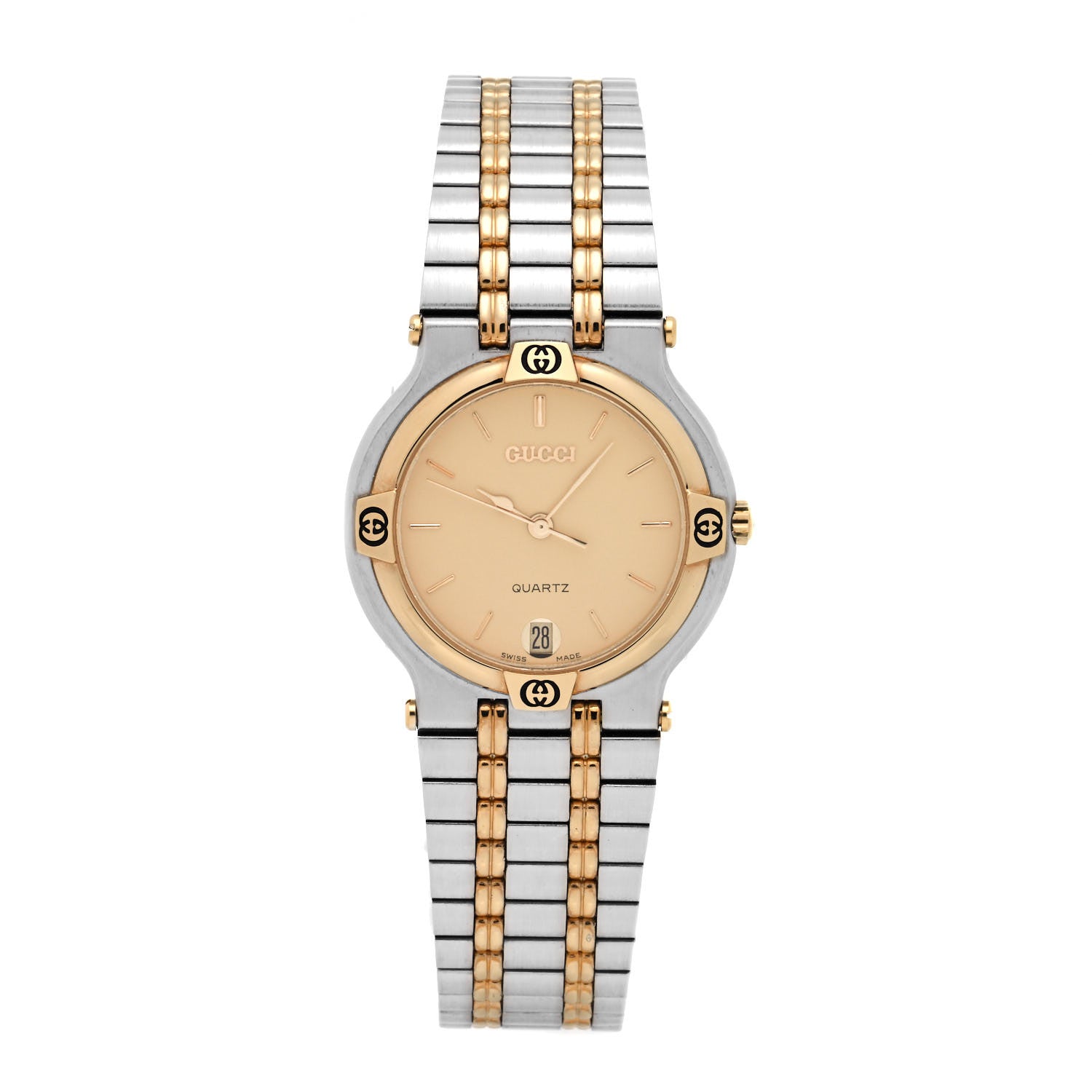 Gucci Stainless Steel 32mm 9000M Quartz Watch Gold 1 of 4