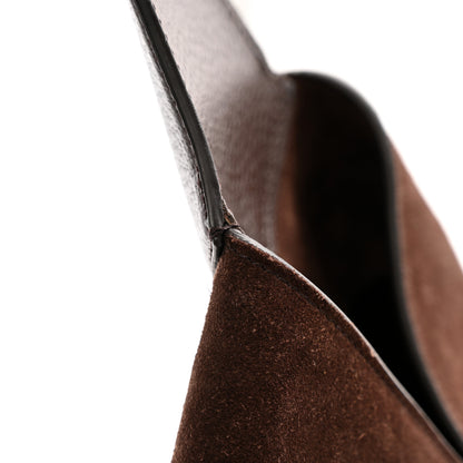 Gucci Suede Textured Dollar Calfskin Web Medium Jackie 1961 Crossbody Bag Brown 14 of 14