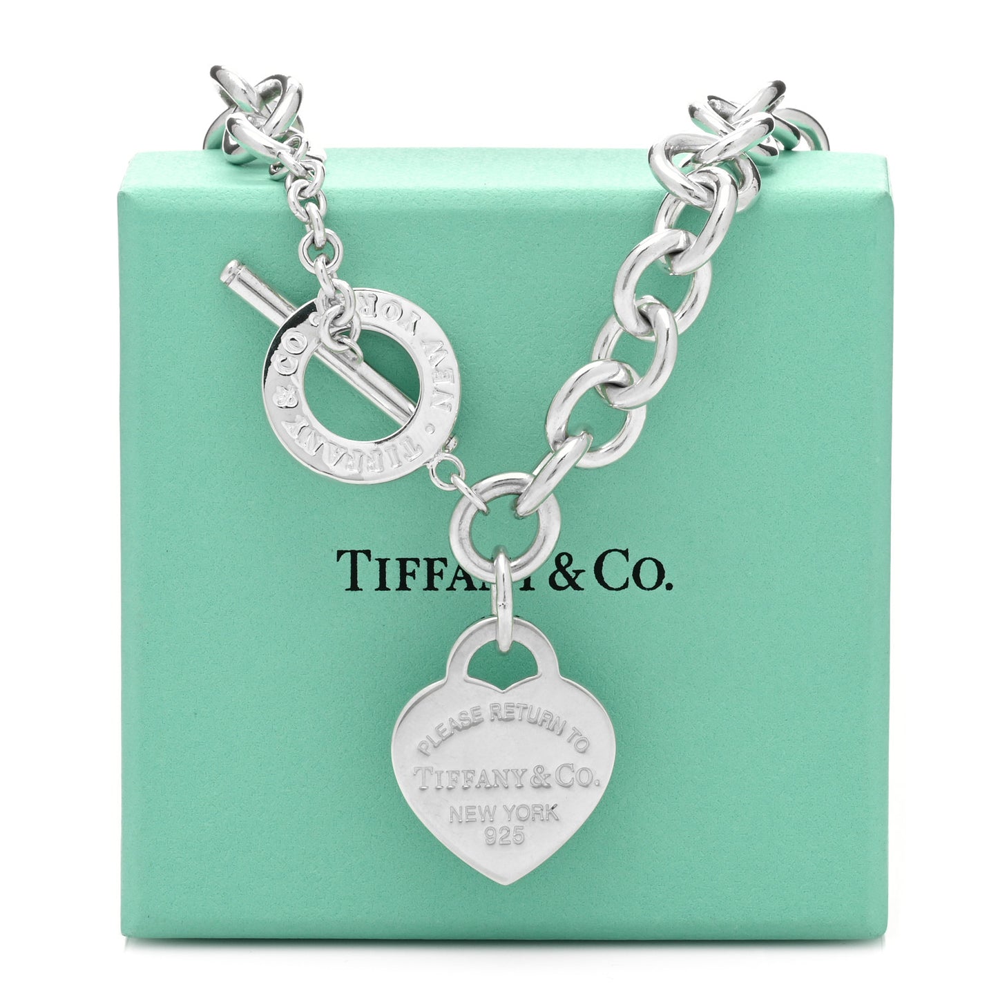 Sterling Silver Return to Tiffany Heart Tag Toggle Necklace
