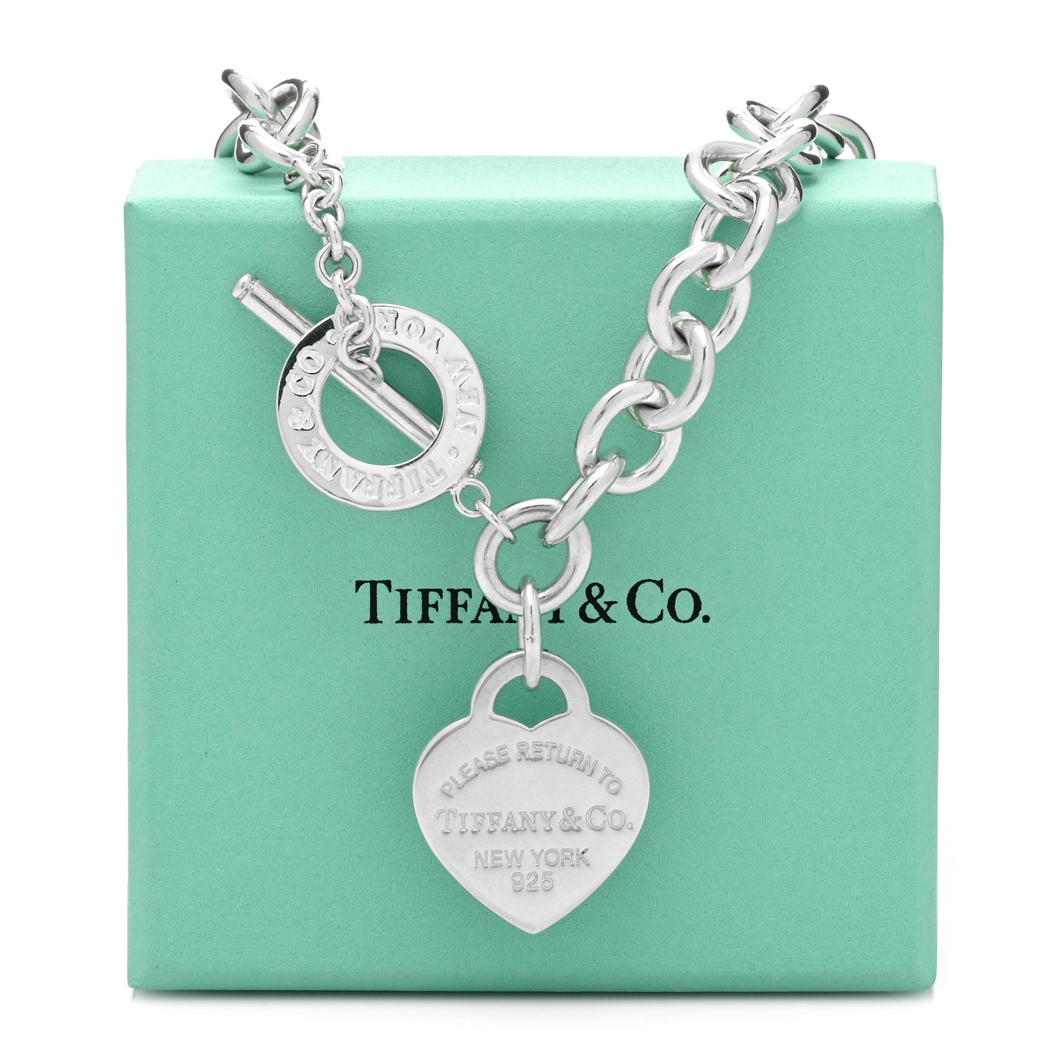 Tiffany Sterling Silver Return to Tiffany Heart Tag Toggle Necklace 5 of 5