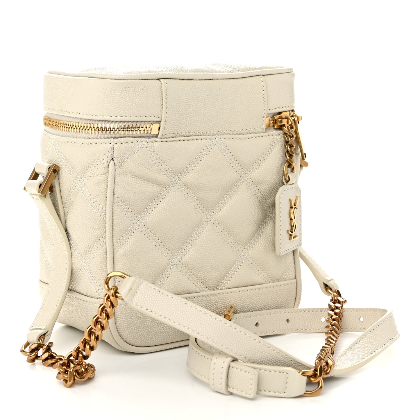 Grain de Poudre Quilted 80's Vanity Bag Crema Soft