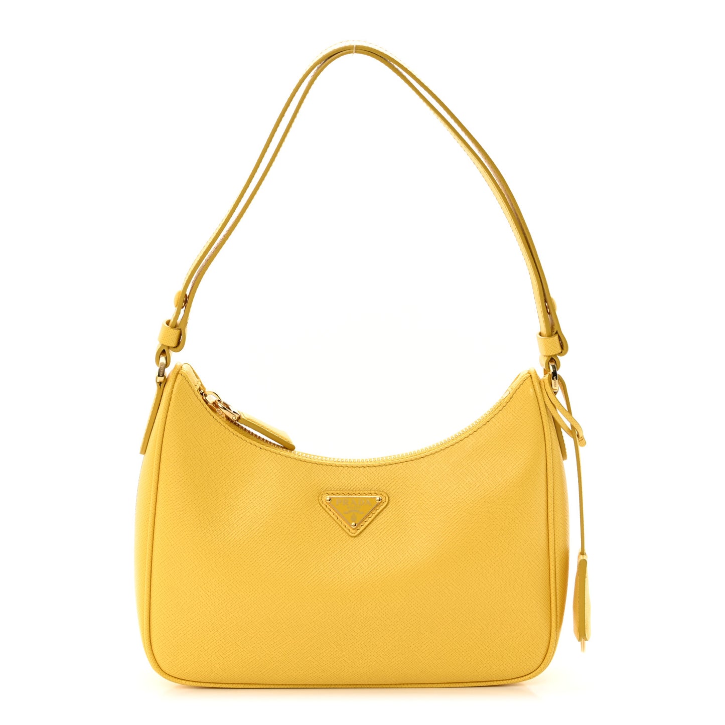 Saffiano Lux Re-Edition Mini Shoulder Bag Soleil