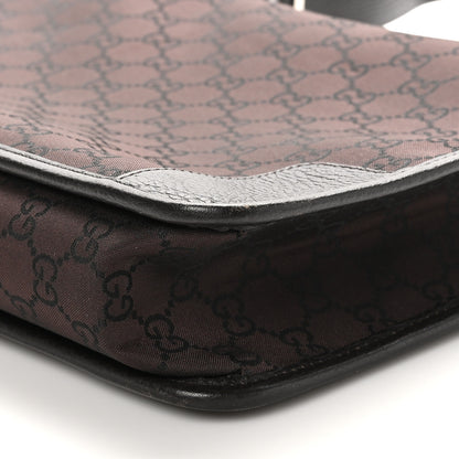 Gucci Nylon Monogram Shoulder Bag  Dark Brown 10 of 11