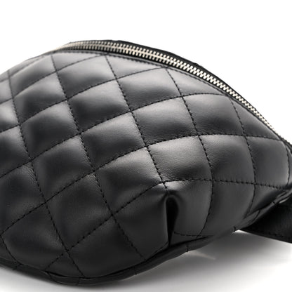 Chanel Calfskin Quilted Waist Belt Bag Black 11 of 12