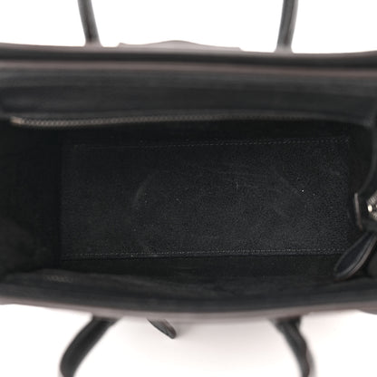 Celine Drummed Calfskin Nano Luggage Black 5 of 13