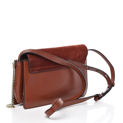 Chloe Suede Calfskin Small Faye Shoulder Bag Saffron Red 3 of 17