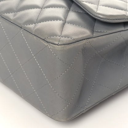 Chanel Lambskin Quilted Jumbo Single Flap Grey 9 of 11