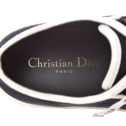 Christian Dior Canvas Walk'n Dior Low Top Sneakers 38.5 Black White 11 of 16