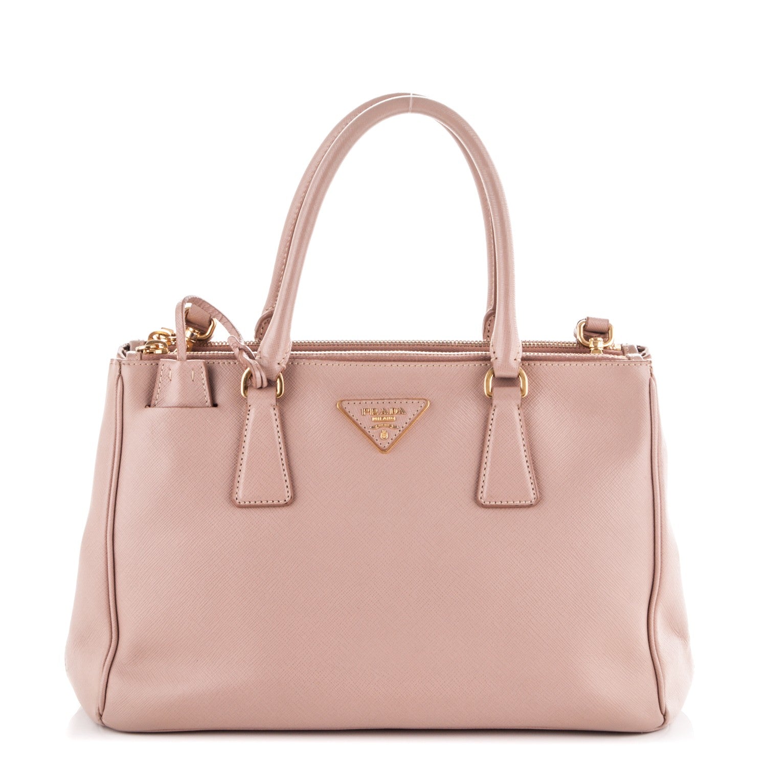 Prada Saffiano Small Galleria Double Zip Tote Cammeo 1 of 7