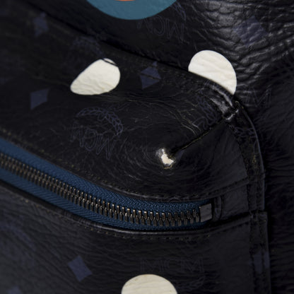 MCM Wrinkled Visetos Small Craig & Karl Beyond Snowdome Backpack Black 11 of 12