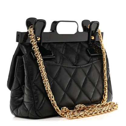 Chanel Aged Calfskin Quilted 2.55 Reissue Mini Hanger Flap Black 3 of 11