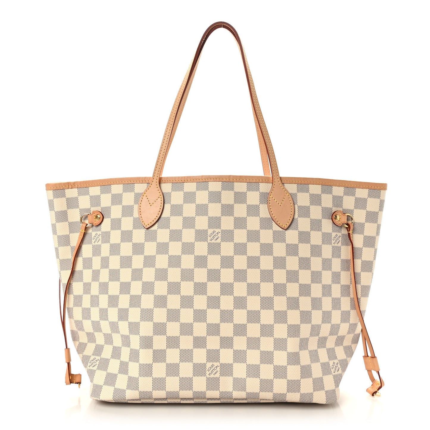 Damier Azur Neo Neverfull MM Rose Ballerine