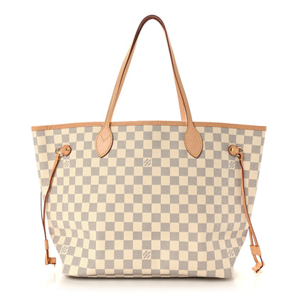 Louis Vuitton Damier Azur Neo Neverfull MM Rose Ballerine 1 of 9