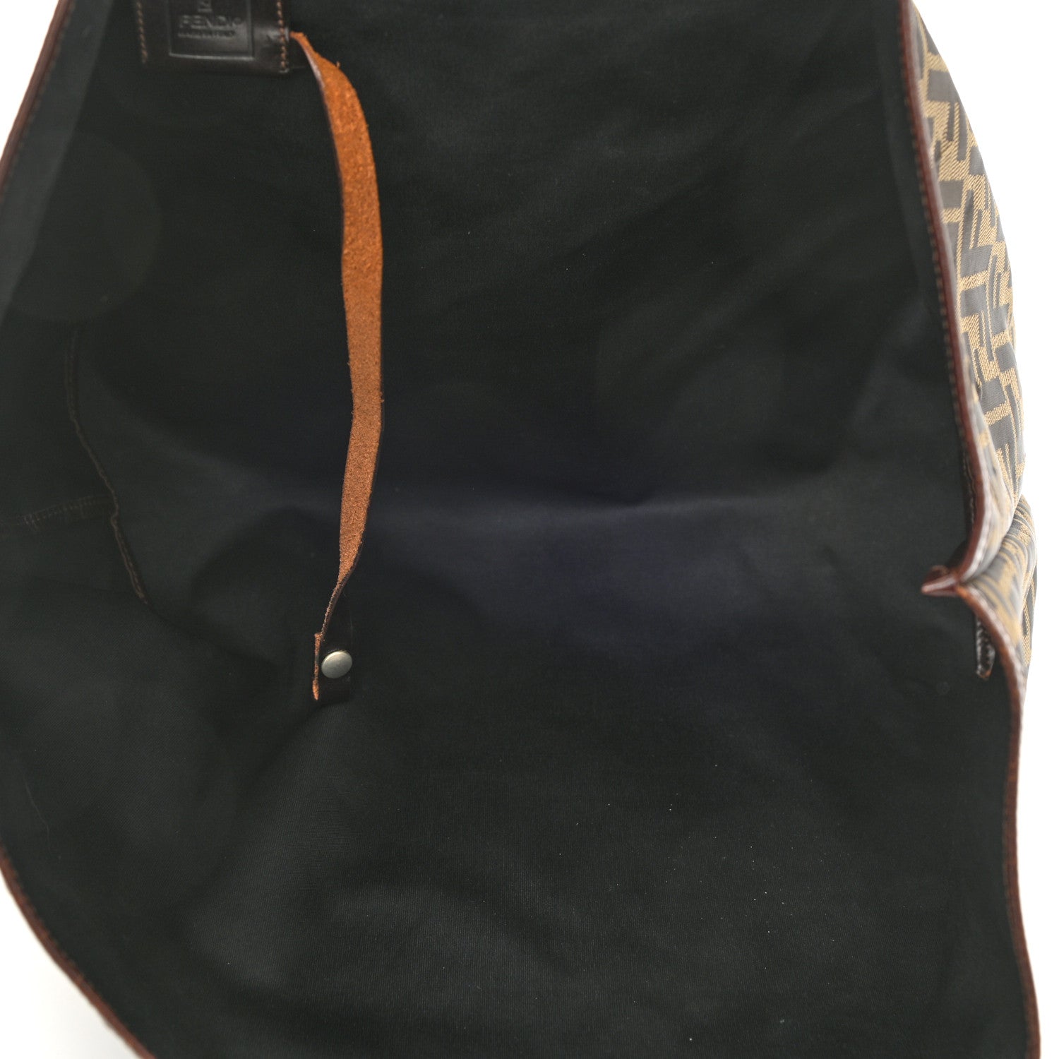 Fendi Zucca Medium Roll Tote Tobacco 5 of 9