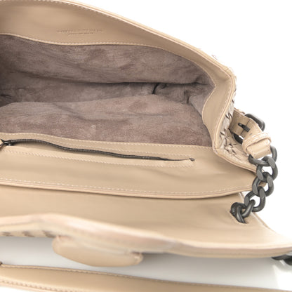 Bottega Veneta Nappa Intrecciato Rialto Shoulder Bag Nude 5 of 11
