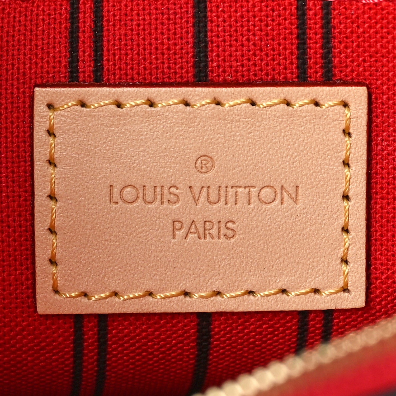 Louis Vuitton Monogram Neverfull MM GM Pochette Cherry 6 of 8
