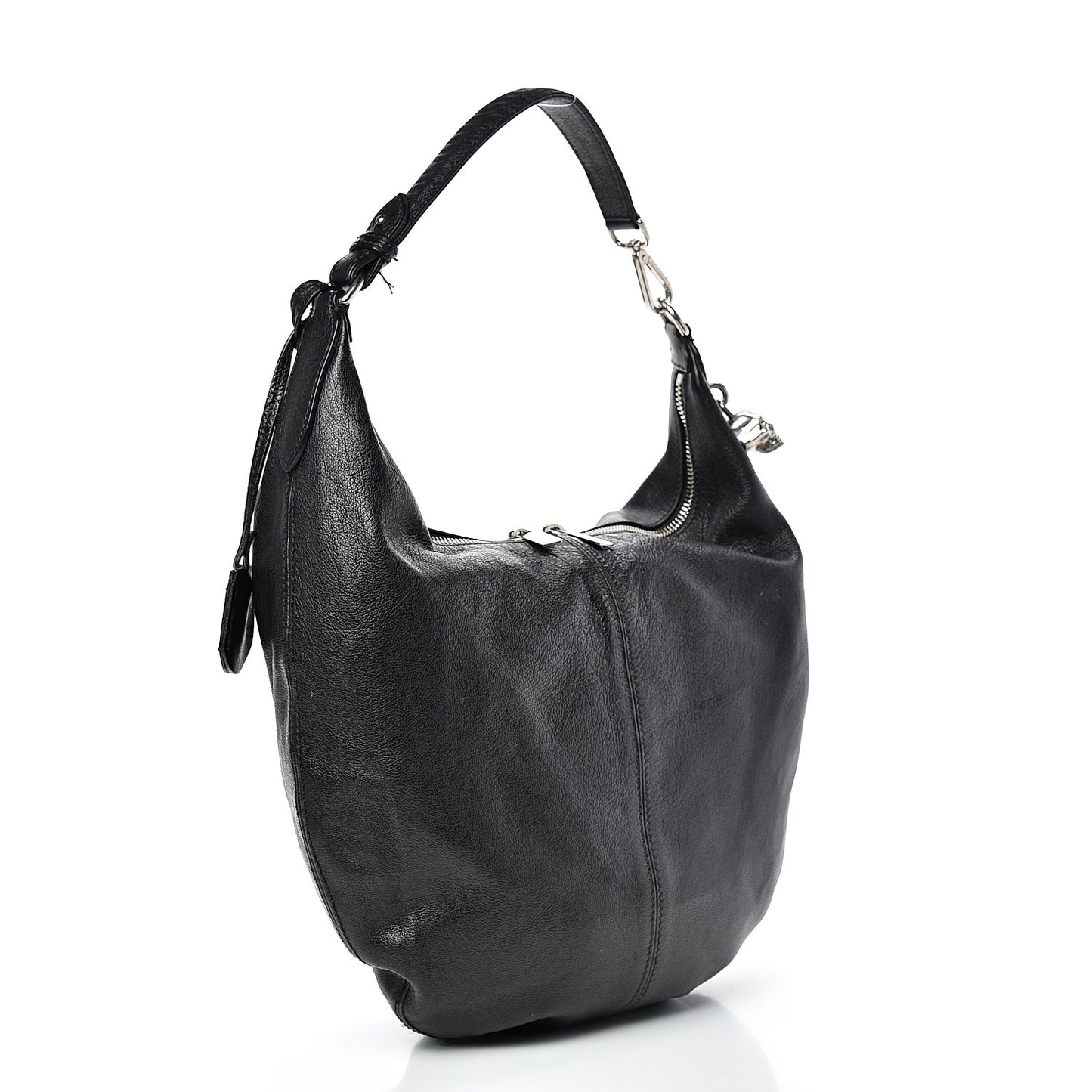 Small Padlock Biker Hobo Black