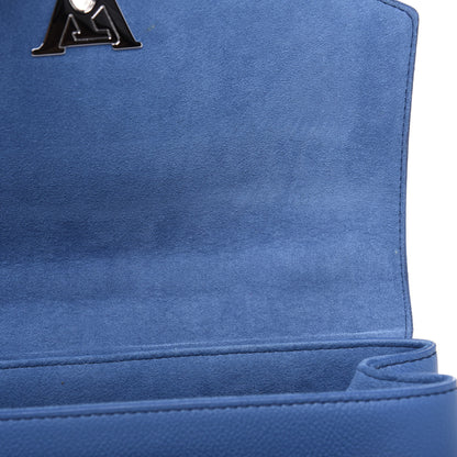 Louis Vuitton Soft Calfskin My Lockme Top Handle Blue Jean Creme 10 of 19